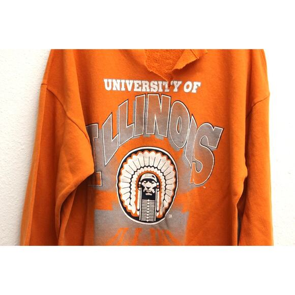 Vintage University of Illinois Fighting Illini Sweatshirt XL - Picture 2 of 8